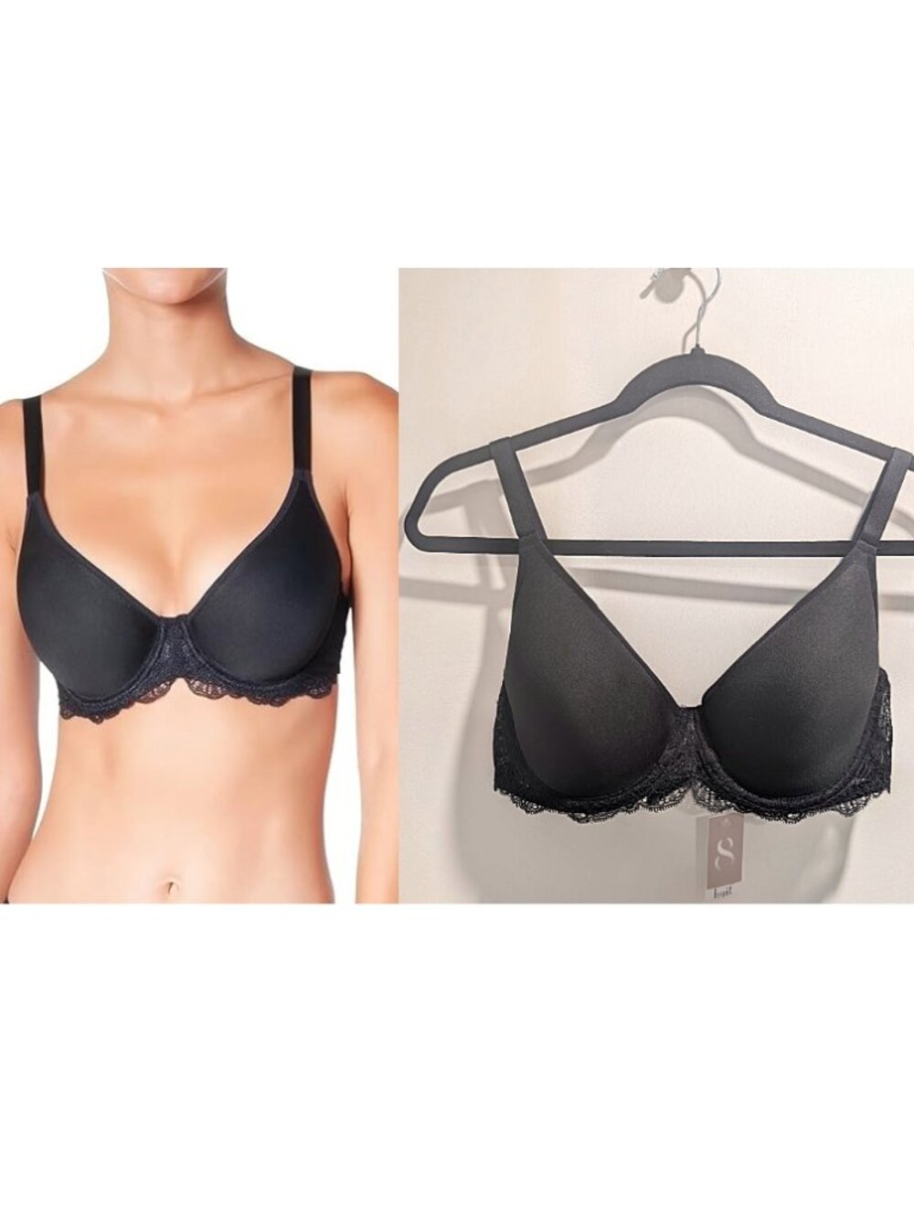 Huit Paris | Grand Jeu Underwire Spacer Bra In Black